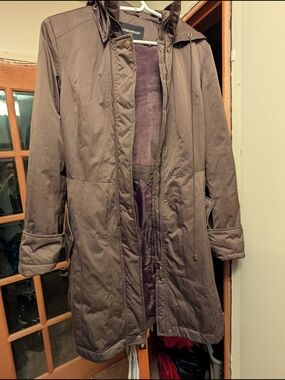 London Fog Women's Long Hooded Trench Coat